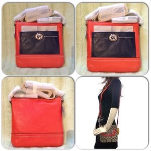 NWT COACH PARK COLORBLOCK LEATHER SWINGPACK F49493